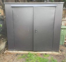 Asgard Metal Motorcycle Shed 7 x 3 Trojan colour Brown 