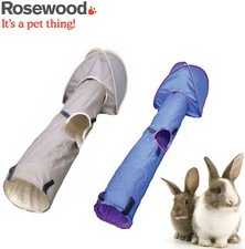 ROSEWOOD SMALL ANIMAL RABBIT LARGE ACTIVITY TENT & TUNNEL DUAL PACK 19352/34