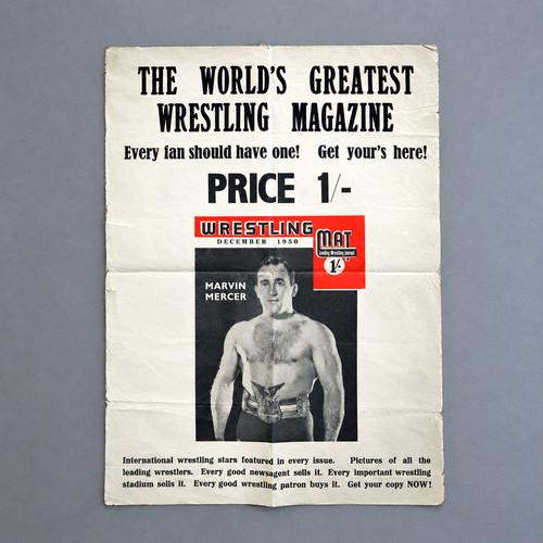 1950s vintage wrestling mat - wrestling,