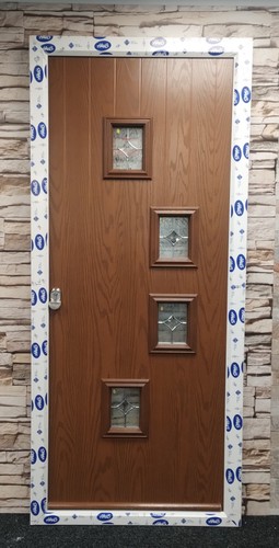 Golden oak composite door - golden,
