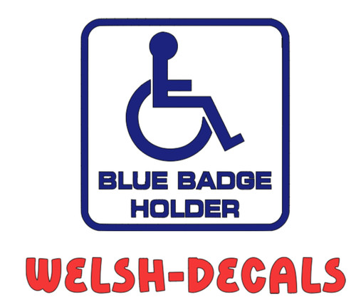 Blue badge holder disability - badge,