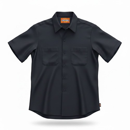 Dickies navy short sleeve work - dickies,