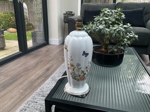Vintage ceramic table lamp - vintage,