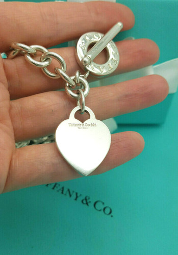 Tiffany silver heart tag - co.,