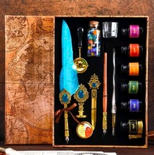 Quill Feather Pen and Ink Set