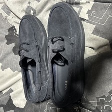 Men's Navy Blue Suede Loafers