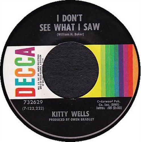Kitty wells rpm i don - i, don't