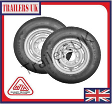 2 x 165/R13C - PCD 4 Stud on 5.5" Trailer Wheel - *FREE Delivery*
