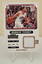 2022-23 Panini Contenders Rookie Ticket Swatches #33 Isaiah Mobley Cavaliers