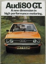AUDI 80 GT Car Sales Brochure