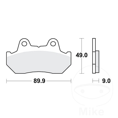 Trw brake pads front mcb544 - trw,