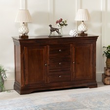 French Hardwood Mahogany Stained Large Sideboard- SLIGHT SECONDS-HW20-F399