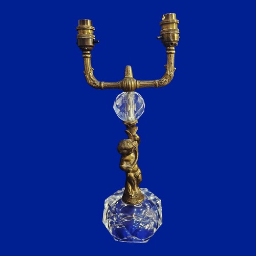 Hollywood regency cherub lamp - cherub,
