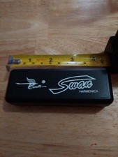 Beautiful Swan Harmonica In Protective Case Amazing Quality Has Swan Engraved