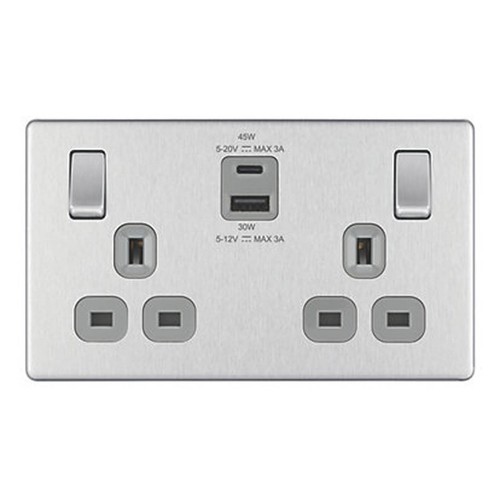 Lap switched socket - switched,