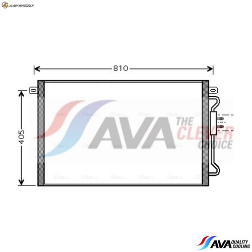 Condenser air con cra5075 for - air,