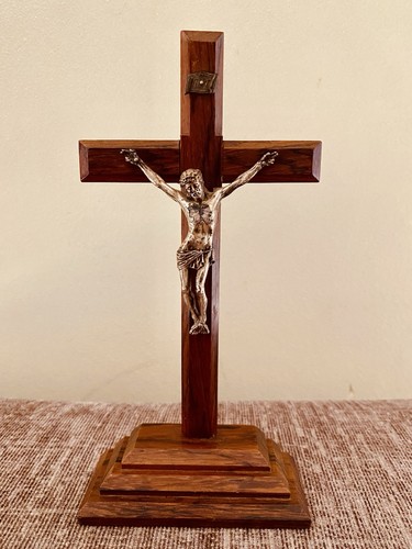 Antique vintage crucifix jesus - vintage,