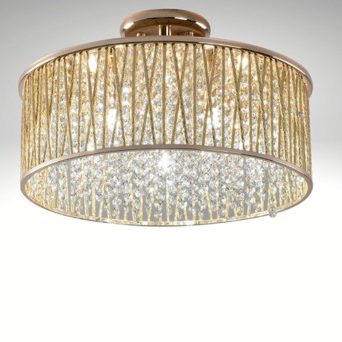 Emilia crystal drum ceiling - crystal,