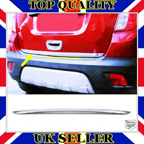 Chrome rear trunk lower trim - rear,
