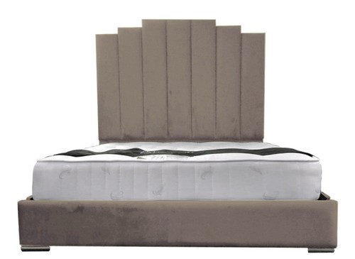 Plush velvet tower bed frame - velvet,