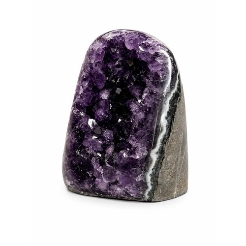Natural amethyst crystal geode - natural,