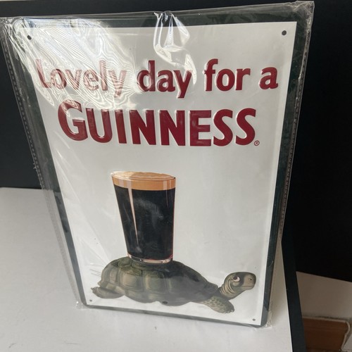 Guinness metal tortoise label - tortoise,