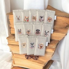 Dog Glasses Case, Floral Dog
