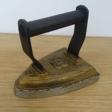 Antique Victorian Cast Iron Flat Vintage Press Collectable Rustic