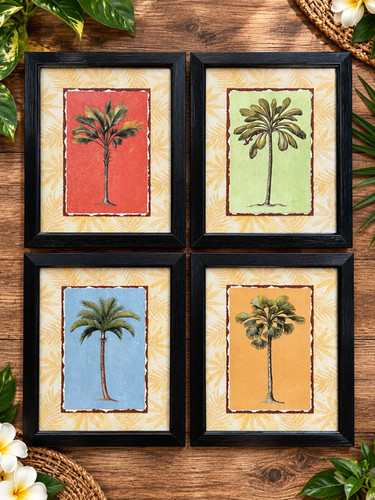 Set tropical palm tree - of,