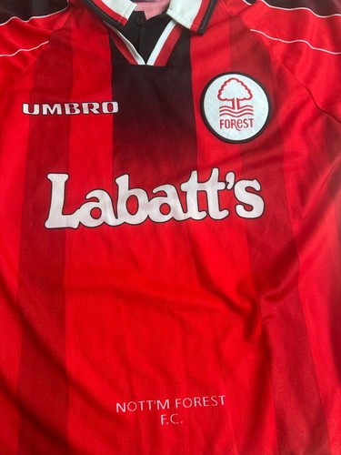 Vintage nottingham forest top - nottingham,