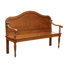 Antique Bench Walnut Carvings