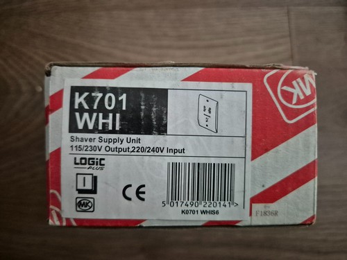 K701whi white shaver socket - k701whi,