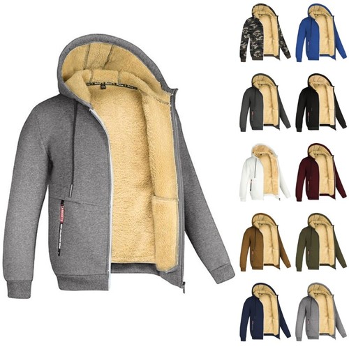 Mens fleece fluffy hoodie long - mens,