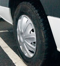 4x Silver 15" Inch Deep Dish Van Wheel Trims Hub Caps For Citroen Relay