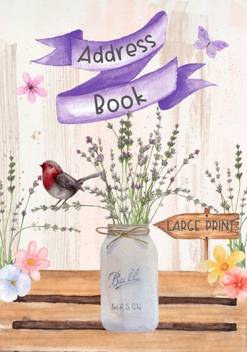 Address book large - large, print