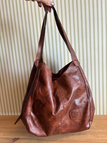 Vintage brown tan - tan, leather