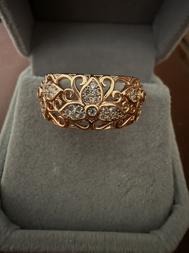585 rose gold plated - gold, rolled