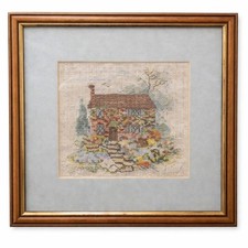 Framed Vintage Cross Stitch
