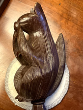 Antique/Vintage/Old Treen Squirrel Wooden Nutracker English c1910 Edwardian