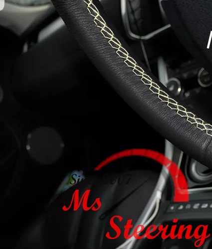 Leather steering wheel cover - leather,