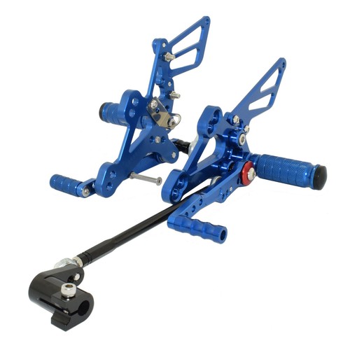 Blue adjustable rearset - blue,