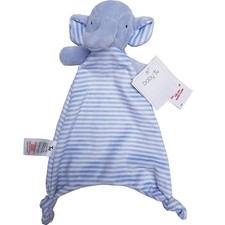 Tu Elephant Baby Comforter Plush Toy Blue Soft Sleep Blankie Blanket Sainsburys