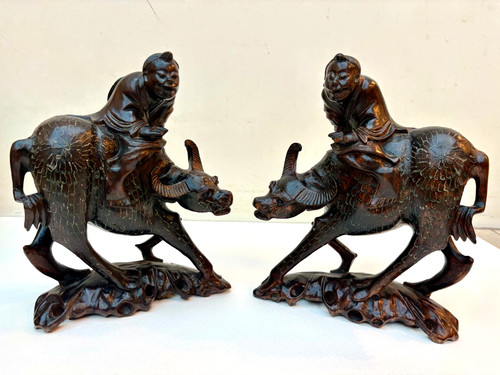 Pair antique chinese water - pair,