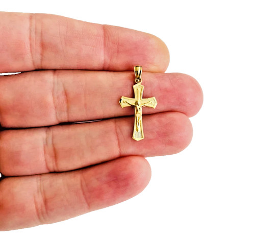 14k solid yellow gold - solid, jesus