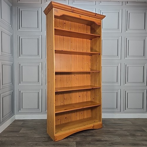 Vintage pine bookcase shelving - bookcase,