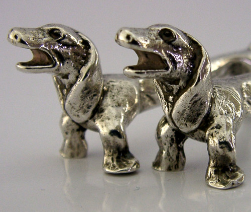 Sterling silver dachshund dogs - sterling,