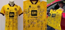 2023-24 Sheffield United Away Shirt Squad Signed + COA, Map & Exact Photo Proof