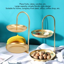 2 Tiered Fruit Tray Metal