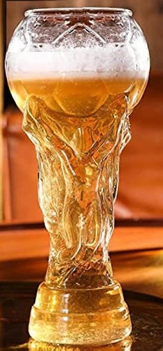 Football trophy beer glass - football,