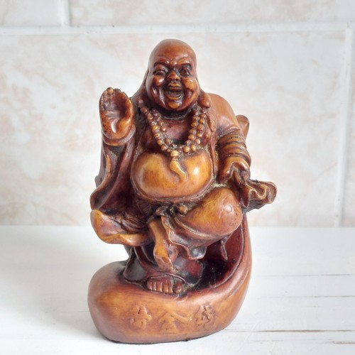 Laughing happy buddha figurine - laughing,
